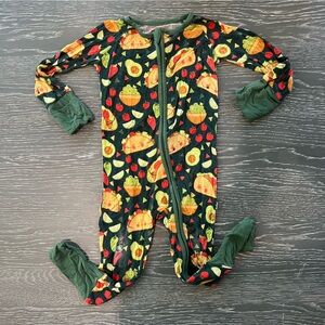 Little Sleepies 6-12 months Taco Time Zippy